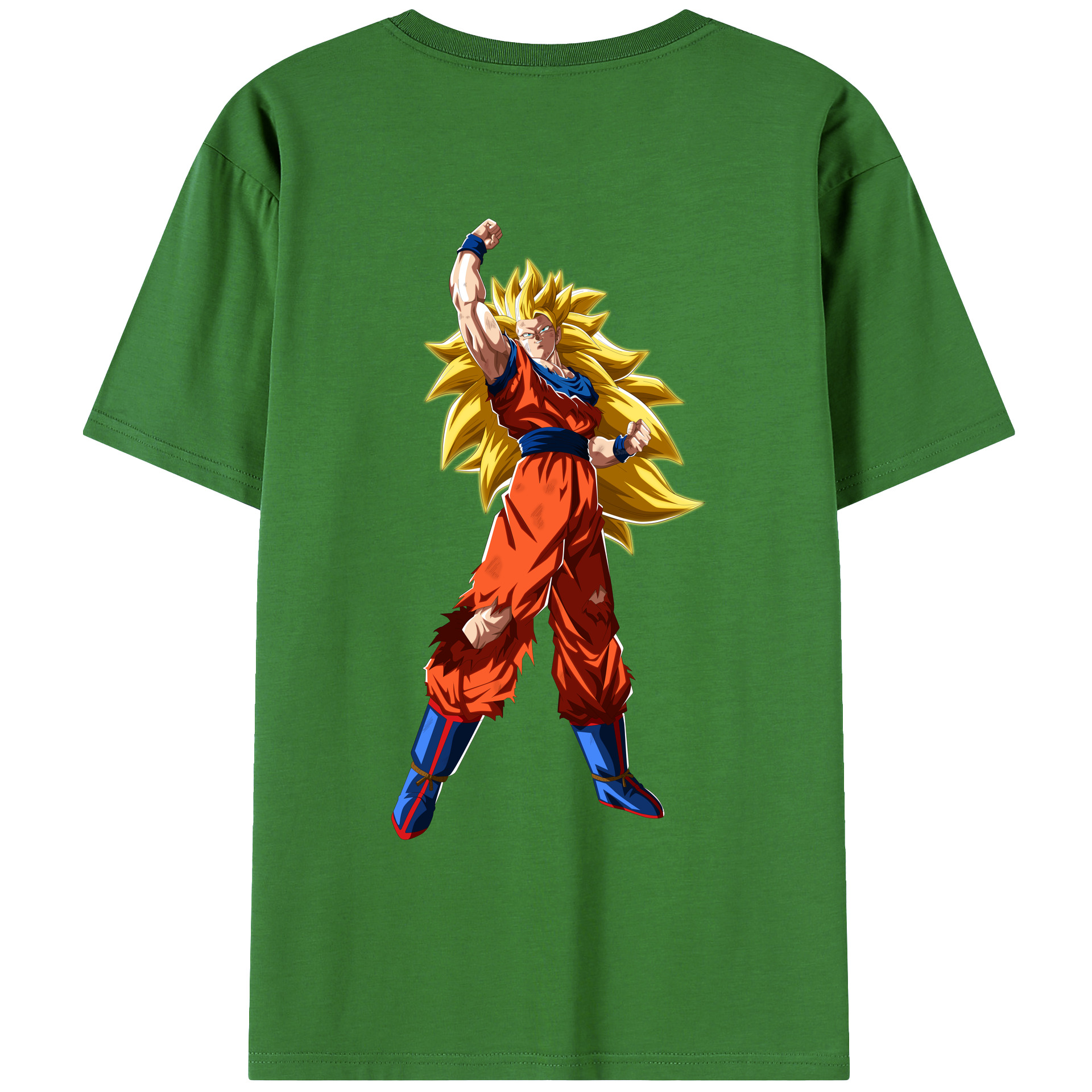 （画像用） ドラゴンボール 孫悟空（そん ごくう）Son Goku カカロット DRAGON BALL Kakarotto レディース半袖Tシャツ(バックプリント)